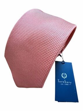 Turnbury Men's Peach Textured Tie